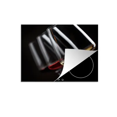 Produktbild von KitchenYeah© Herdabdeckplatte Induktionsschutz - Weinglas - Wein - Alkohol , 65x52cm, Küche Deko, Glaskeramikkochfeld Herdabdeckung, Abdeckplatte fùr Kochfeld