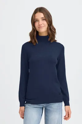 Produktbild von OXMO OXAIDA ROLLNECK Damen Pullover Rollkragenpullover Feinstrickpullover figurumspielend