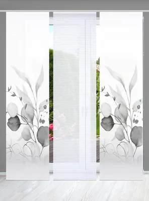 Produktbild von 84096 ABANIO Schiebegardine rec. Polyester, 245x60 cm, halbtransparent