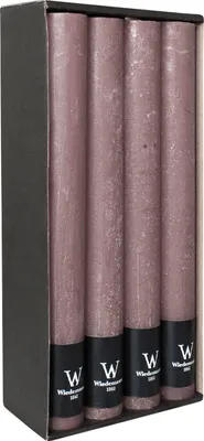 Produktbild von Stabkerzen aus Paraffin, Schlamm, Marble Rustik, Wiedemann, 280/35 mm, Brenndauer ca. 30h, 8 Stück