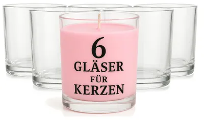Productafbeelding van Glasmark KROSNO 1992 - Set van 6 kaarsglazen. Glazen voor het maken van kaarsen