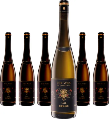 Produktbild von 6 x VDP.Weingut Nik Weis Saar Riesling Gutswein Feinh.