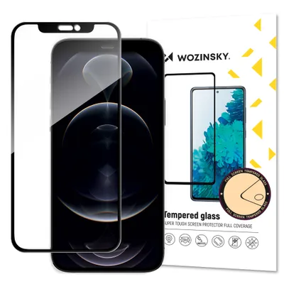 Immagine prodotto di Wozinsky Super Tough Full Glue pieno schermo di vetro temperato con telaio caso amichevole Iphone 13 Mini Nero