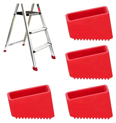 Produktbild von Gummifüße für Leitern, 4 Stück 50 x 20 mm, rutschfeste Ersatzfüße