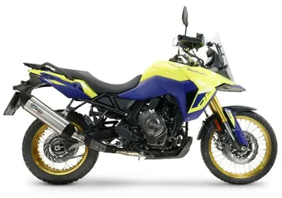 Immagine prodotto di Marmitta Slip-On GPR Furore-X Titanio db killer e raccordo Suzuki V-STROM DL DE-SE 800 e5+