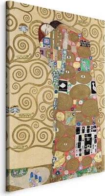 Produktbild von Bilder Gustav Klimt 80x120 cm Vlies Leinwandbild 1 tlg Kunstdruck modern Wandbilder XXL Wanddekoration Design Wand BildAbstrakt Kunst l-G-10005-b-a