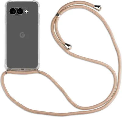 Produktbild von für Google Pixel 9A Handyhülle mit Band & Kordel Bumper Beige / Braun