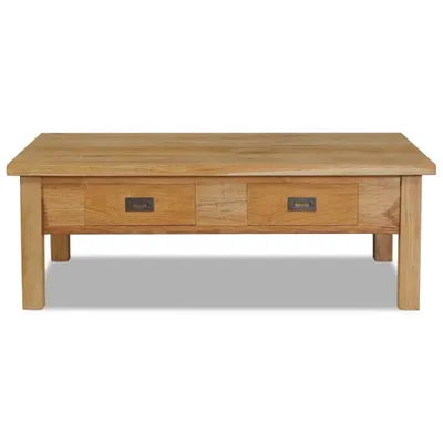 Zdjęcie produktu dla vidaXL Stolik kawowy z litego drewna tekowego 100x60x35 cm