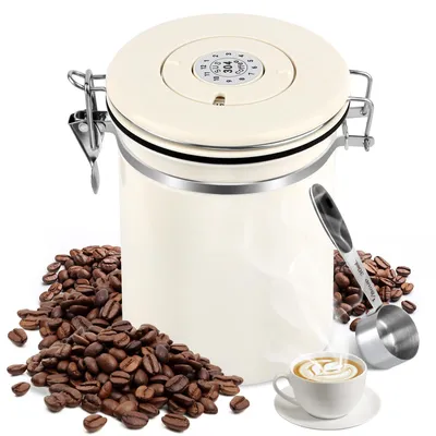 Kaffeedose luftdicht Edelstahl 1,8 l Vakuumdeckel