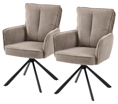 Produktbild von home24 Drehbarer Armlehnenstuhl - 2er-Set
