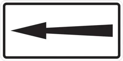 Produktbild von Dreifke® Piktogramm, Richtungspfeil, Folie, 50 x 100 mm, Folie selbstklebend ...