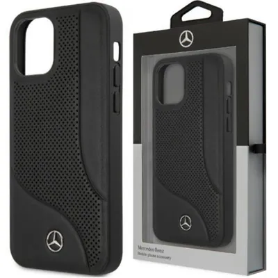 Produktbild von Mercedes Mehcp12Lcdobk Iphone 12 Pro Max 6,7"" Czarny/Schwarz Hardcase Leder Perforiert Bereich