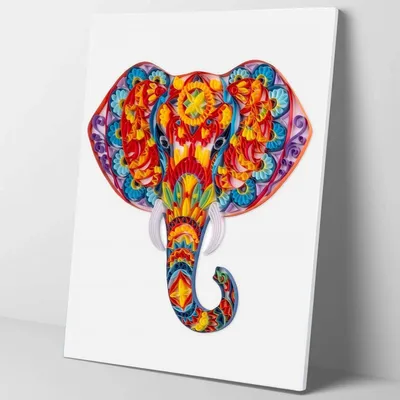 Produktbild von Quilling Set "Magischer Elefant" 40x50 cm Deco-Kunst