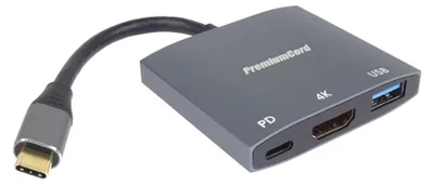 Zdjęcie produktu dla Adapter PremiumCord USB-C do HDMI, USB 3.0 i PD
