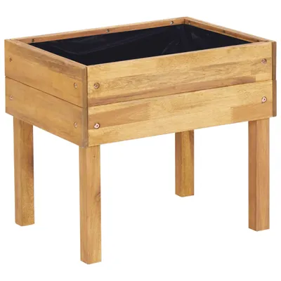 Zdjęcie produktu dla vidaXL Wysokie wiadro 50 x 40 x 45 cm z litego drewna akacjowego