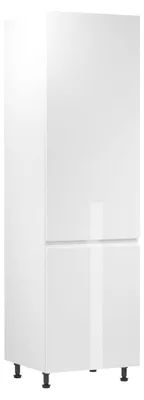 Produktbild von Schrank für Einbaukühlschrank ARBOR – Breite 60 cm, Hochglanzweiß/Weiß, linke Ausführung