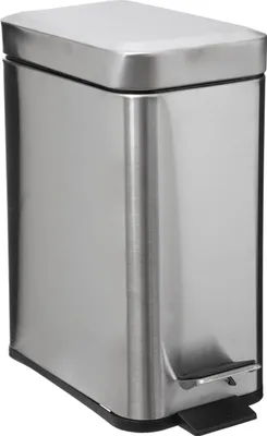 Produktbild von Abfalleimer, rechteckig, 5 l, Edelstahl matt
