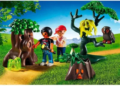 Image de PLAYMOBIL summer fun 6891 enfants avec vegetation et lampe torche