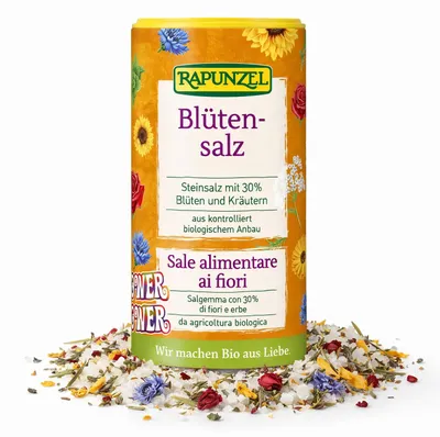 Produktbild von Rapunzel Blüten Kräutersalz "Flower Power" - 90g - 1 Dose