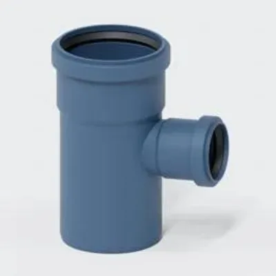 Produktbild von POLOPLAST Abzweig, DN90/50, POLO-KAL NG, PP-MD, Ø90/50mm, 87,5°, blau, 1 Stk.