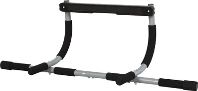 Produktbild von Klimmzugstange, Trainings-Halterung, Multifunktions-Türreck, Stahl, Schaumstoff, 92 x 40 x 17 cm, Schwarz+Grau