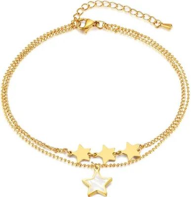 Zdjęcie produktu dla Bransoletka na nogę TK-38976 - Złota Elegancja KP38976