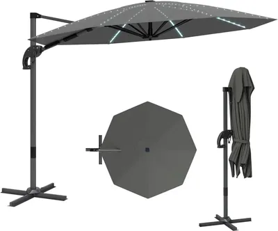 Produktbild von Markise - Sonnenschirm - Terrassenmarkise - Sonnenschutz - Garten-Sonnenschirm - 360° schwenkbar