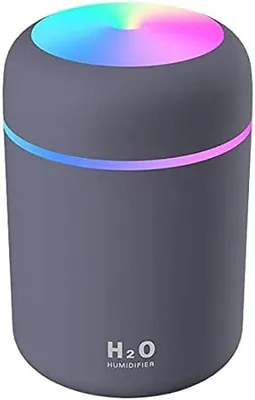 Produktbild von Aroma Diffuser Mini Luftbefeuchter, USB Ultraschall Humidifier mit 300ml Wassertank, Automatische Abschaltung und Super leise, Bunter Nachtlichtfunkti