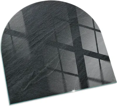 Produktbild von Textur von Naturstein – Glasbodenplatte für – Kaminofen – Kaminplatte Glas – Schutzglas – Funkenschutzplatte –Glasbodenplatte Feuerfeste – Hitzeschutzplatte – Bodenschutz aus Glas – 100x100 cm