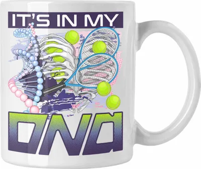 Produktbild von Trendation - Tennis Tasse Geschenk für Tennis-Spieler Trainer Coach Geschenkidee Spruch (Weiß)
