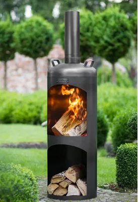 Produktbild von CookKing Terrassenofen "Faro" schwarz 40 x 40 x 158 cm
