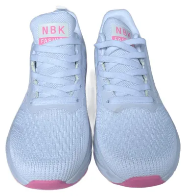 Produktbild von Damen Sneaker Sportschuhe NBK Laufschuhe leicht - Weiß/Rosa, Gr. 36