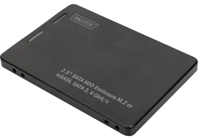 Produktbild von Digitus Laufwerksgehäuse - Serial ATA/600 Host Interface Intern - 1 x SSD unterstützt - 1 x Gesamtschacht