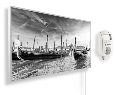 Produktbild von Könighaus Bild-Infrarotheizung Panorama „Aussicht Venedig“ 1000 W mit Thermostat