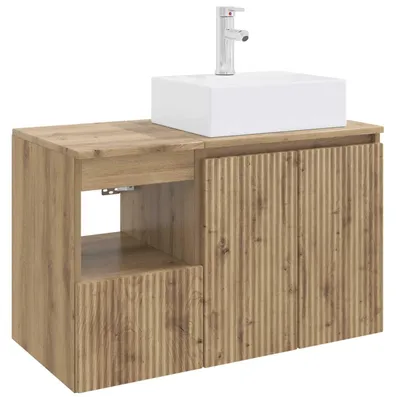 Produktbild von vidaXL Badezimmermöbel-Set 2 Stk. Artisan-Eiche Holzwerkstoff
