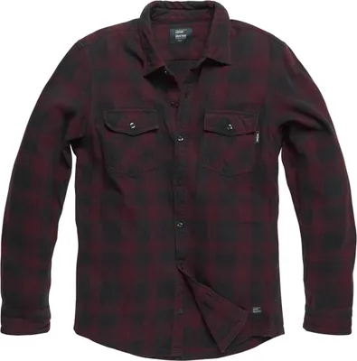 Imagen del producto de Camisa "Globe Heavyweight" de Vintage Industries (color burdeos, talla L)