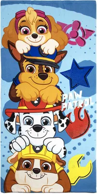 Zdjęcie produktu dla Ręcznik plażowy Paw Patrol niebieski 70 x 140 cm