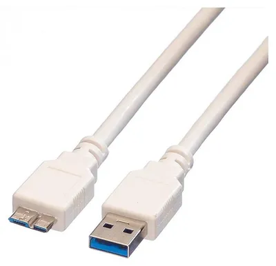 Obrázok produktu pre VALUE 11998876, 0,15 m, Micro-USB A, Micro-USB B, USB 3.2 Gen 1 (3.1 Gen 1), 5 Gbit/s, Biela