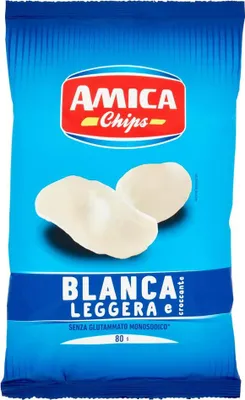 Produktbild von 5x Amica Chips Blanca Leichter und Delikater Kartoffelsnack Kartoffelchips Chips 80g Beutel
