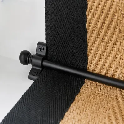 13 Treppenstangen, mattschwarz, 725x10 mm, für Läufer bis 700 mm