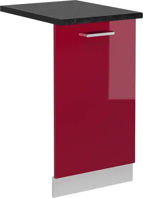 Image de Façade de lave-vaisselle Vicco R-Line Rouge brillant 45cm , PT Anthracite, Model 54937