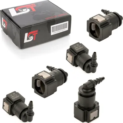 Produktbild von 5x  Schnellverschluss Kraftstoffleitung Schlauchkupplung L-Stück 7,89 * 4,5 mm
