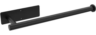 Produktbild von Küchenrollenhalter aus Edelstahl, ohne Bohren, schwarz