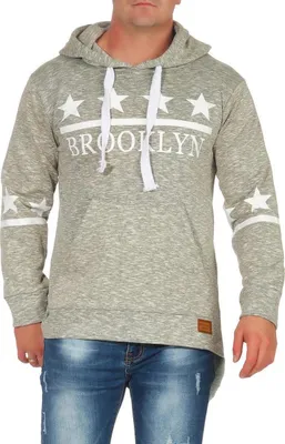 Immagine prodotto di Herren Hoodie Sweatjacke Kapuzenpullover Felpa; Grau S