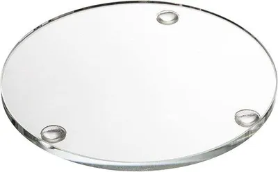 Produktbild von Set mit 6 runden Glasuntersetzern – Dekorative Glasplatten für Tassen und Becher