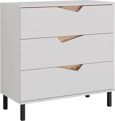 Obrázek produktu pro Kredenc Vicco Marelle Bílá/Artisan 80 x 81.2 cm se 3 zásuvkami, Model 57841