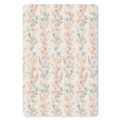 Produktbild von MuchoWow® Mauspad Mousepad Blumen - Vintage - Muster 40x60 cm - Mousepads - Maus Mat - Pad - Mausunterlage - Schreibtisch Accesoire