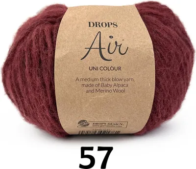 Zdjęcie produktu dla Włóczka Drops Air 57 / bordowy / uni color