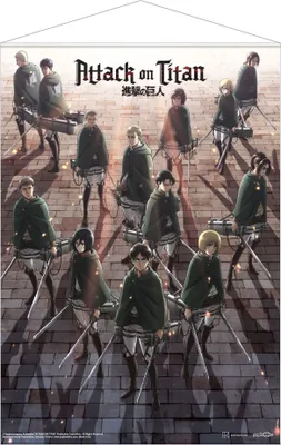 Immagine prodotto di Wallscroll Attack on Titan - Oddział Skautów 50 x 70 cm, 100% Poliester