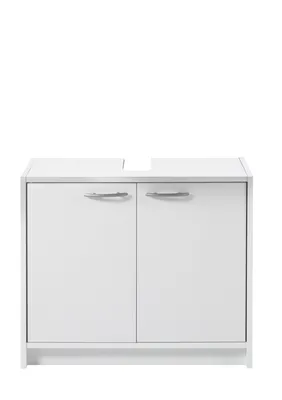 Produktbild von SMASH Badezimmer Waschbeckenunterschrank Weiß matt 63x55x29 cm Unterschrank